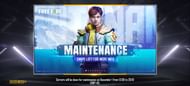 Maintenance break for the Indian server for FF OB31 update in December 2021 (Image via Garena)